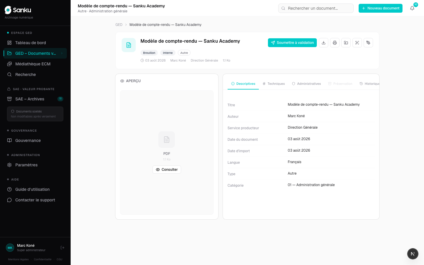 Le circuit de validation simple — capture 2
