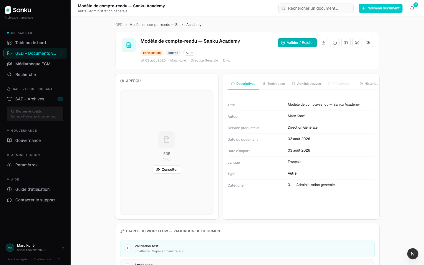 Le circuit de validation simple — capture 3